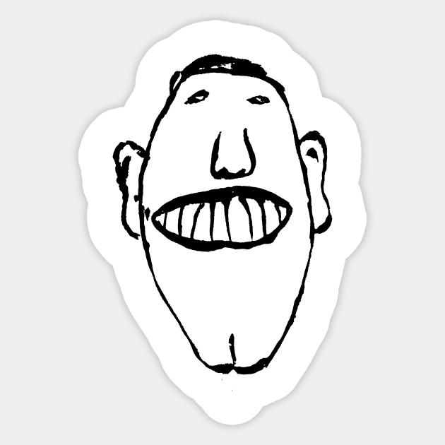 big mouth. Sticker by Bogogie